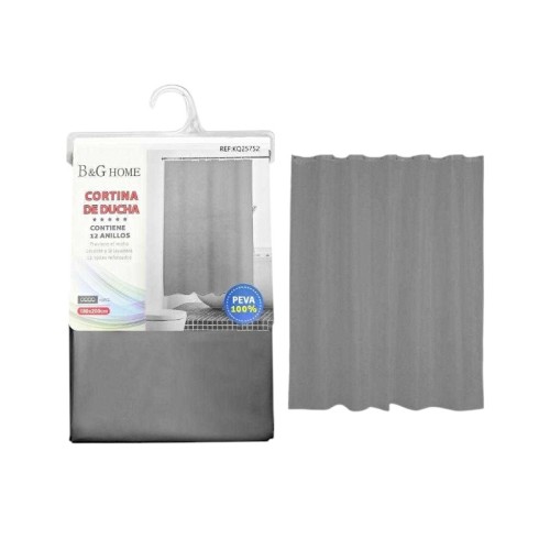 Κουρτίνα μπάνιου - Grey - 1.8x2m - 25752 Κουρτίνα μπάνιου - Grey - 1.8x2m - 25752