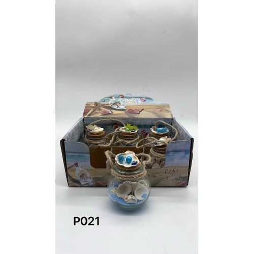 Διακοσμητικό Souvenir - Μπουκαλάκι με κοχύλια - 6pcs - 251698 Διακοσμητικό Souvenir - Μπουκαλάκι με κοχύλια - 6pcs - 251698
