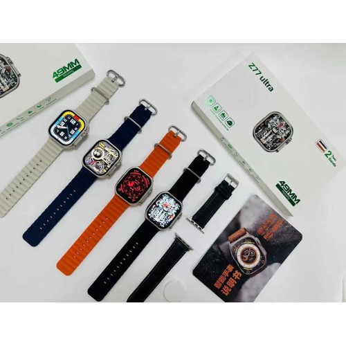 Σετ Smartwatch με 2 λουράκια - Z77 Ultra - 880228 - Blue Σετ Smartwatch με 2 λουράκια - Z77 Ultra - 880228 - Blue
