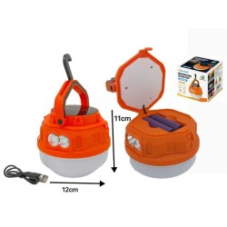 Επαναφορτιζόμενη λάμπα LED κρεμαστή με ηλιακό πάνελ - V100 - 419307 Επαναφορτιζόμενη λάμπα LED κρεμαστή με ηλιακό πάνελ - V100 - 419307