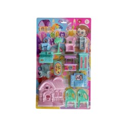 Σετ αξεσουάρ για κουκλόσπιτο mini - J790C - 502192