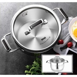Κατσαρόλα ανοξείδωτη με καπάκι - 3.6L - CS002-B20 - DSP - 560317 Κατσαρόλα ανοξείδωτη με καπάκι - 3.6L - CS002-B20 - DSP - 560317