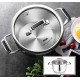Κατσαρόλα ανοξείδωτη με καπάκι - 9.4L - CS002-B28 - DSP - 560393 Κατσαρόλα ανοξείδωτη με καπάκι - 9.4L - CS002-B28 - DSP - 560393