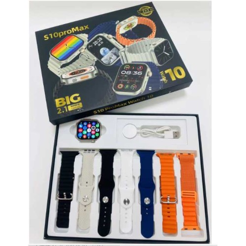 Σετ Smartwatch με 7 λουράκια - S10 Pro Max - 064786 Σετ Smartwatch με 7 λουράκια - S10 Pro Max - 064786