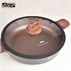 Ρηχή κατσαρόλα αντικολλητική με καπάκι - 2.7L - CA004-BS24-Black - DSP - 563769 Ρηχή κατσαρόλα αντικολλητική με καπάκι - 2.7L - CA004-BS24-Black - DSP - 563769