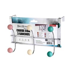 Μεταλλική κρεμάστρα πόρτας 3 θέσεων - 57607