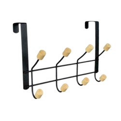 Μεταλλική κρεμάστρα πόρτας 4 θέσεων - 57885