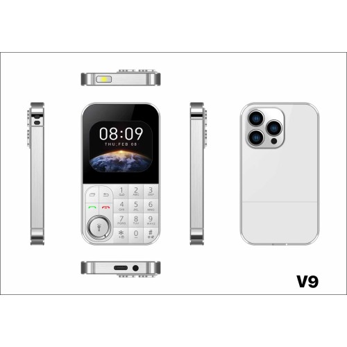 Κινητό τηλέφωνο - V9 - Dual Sim - 812136 - White Κινητό τηλέφωνο - V9 - Dual Sim - 812136 - White