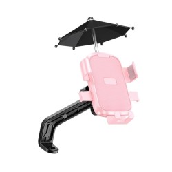 Βάση στήριξης smartphone ποδηλάτου/μοτοσυκλέτας με σκίαστρο - YC-M2S - 811900 - Pink Βάση στήριξης smartphone ποδηλάτου/μοτοσυκλέτας με σκίαστρο - YC-M2S - 811900 - Pink