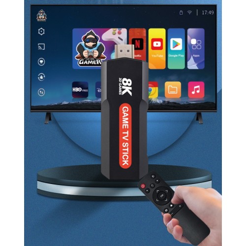Φορητή κονσόλα παιχνιδιών Stick & TV Box με 2 χειριστήρια - Q9 MAX - 812341 Φορητή κονσόλα παιχνιδιών Stick & TV Box με 2 χειριστήρια - Q9 MAX - 812341