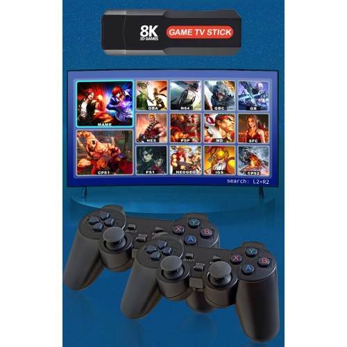 Φορητή κονσόλα παιχνιδιών Stick & TV Box με 2 χειριστήρια - Q9 MAX - 812341 Φορητή κονσόλα παιχνιδιών Stick & TV Box με 2 χειριστήρια - Q9 MAX - 812341