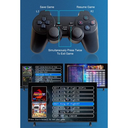 Φορητή κονσόλα παιχνιδιών Stick & TV Box με 2 χειριστήρια - Q9 MAX - 812341 Φορητή κονσόλα παιχνιδιών Stick & TV Box με 2 χειριστήρια - Q9 MAX - 812341