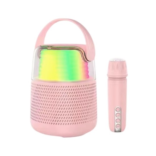Ασύρματο ηχείο Bluetooth με μικρόφωνο Karaoke - KMS-151 - 885499 - Pink Ασύρματο ηχείο Bluetooth με μικρόφωνο Karaoke - KMS-151 - 885499 - Pink