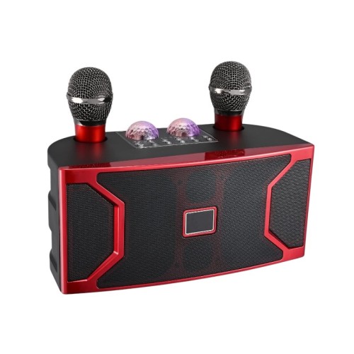 Ασύρματο ηχείο Bluetooth με 2 μικρόφωνα Karaoke - YS-211 - 887189 - Red Ασύρματο ηχείο Bluetooth με 2 μικρόφωνα Karaoke - YS-211 - 887189 - Red