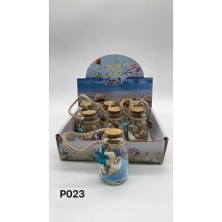 Διακοσμητικό Souvenir - Μπουκαλάκι με κοχύλια - 6pcs - 251711