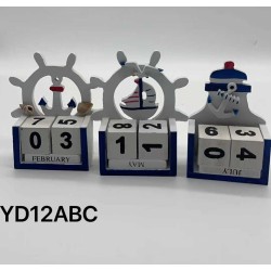 Διακοσμητικό Souvenir - Ημερολόγιο - Σετ 4 τεμάχια - YD-12ABC - 251841