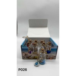 Διακοσμητικό Souvenir - Μπουκαλάκι με κοχύλια - 20pcs - 251735