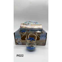 Διακοσμητικό Souvenir - Μπουκαλάκι με κοχύλια - Σετ 6 τεμάχια - 251704