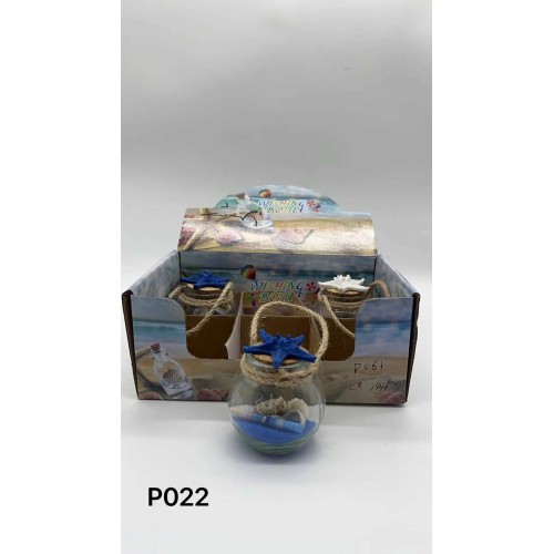 Διακοσμητικό Souvenir - Μπουκαλάκι με κοχύλια - 6pcs - 251704 Διακοσμητικό Souvenir - Μπουκαλάκι με κοχύλια - 6pcs - 251704