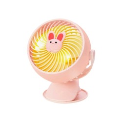 Παιδικός επαναφορτιζόμενος ανεμιστήρας mini - 789-36B - 030205 - Pink