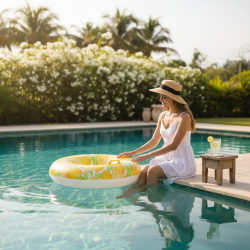 Παιδικό φουσκωτό σωσίβιο - 100cm - 155017 - Yellow