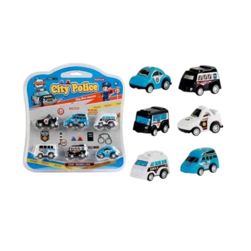 Σετ mini αυτοκινητάκια - Police - 6pcs - 265-9C - 215279 Σετ mini αυτοκινητάκια - Police - 6pcs - 265-9C - 215279