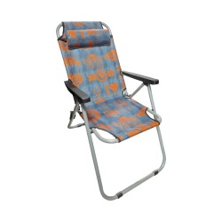 Πτυσσόμενη καρέκλα camping - 1680NZ - 241804 - Blue/Orange