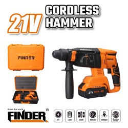 Κρουστικό δράπανο μπαταρίας - 21V - Finder - 198353