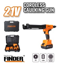 Πιστόλι σιλικόνης μπαταρίας - D5 - 21V - Finder - 198361