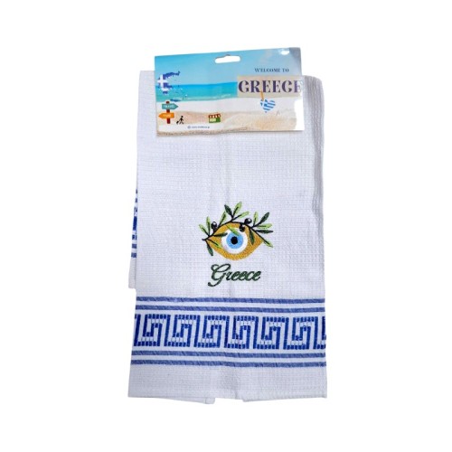 Πετσέτα ποτηρόπανο Souvenir με κέντημα - Σετ 12pcs - Greece - 416013 Πετσέτα ποτηρόπανο Souvenir με κέντημα - Σετ 12pcs - Greece - 416013