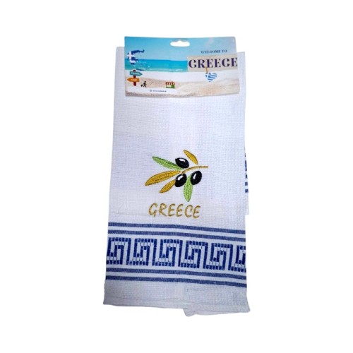 Πετσέτα ποτηρόπανο Souvenir με κέντημα - Σετ 12pcs - Greece - 416099 Πετσέτα ποτηρόπανο Souvenir με κέντημα - Σετ 12pcs - Greece - 416099
