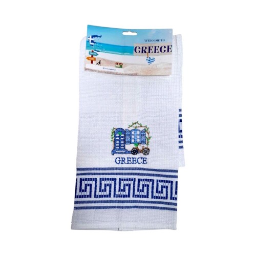 Πετσέτα ποτηρόπανο Souvenir με κέντημα - Σετ 12pcs - Greece - 416136 Πετσέτα ποτηρόπανο Souvenir με κέντημα - Σετ 12pcs - Greece - 416136