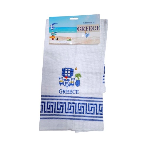 Πετσέτα ποτηρόπανο Souvenir με κέντημα - Σετ 12pcs - Greece - 416242 Πετσέτα ποτηρόπανο Souvenir με κέντημα - Σετ 12pcs - Greece - 416242