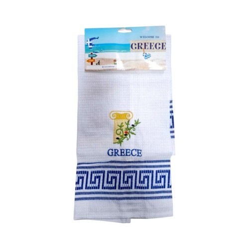 Πετσέτα ποτηρόπανο Souvenir με κέντημα - Σετ 12pcs - Greece - 416259 Πετσέτα ποτηρόπανο Souvenir με κέντημα - Σετ 12pcs - Greece - 416259
