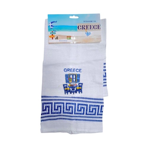 Πετσέτα ποτηρόπανο Souvenir με κέντημα - Σετ 12pcs - Greece - 416297 Πετσέτα ποτηρόπανο Souvenir με κέντημα - Σετ 12pcs - Greece - 416297