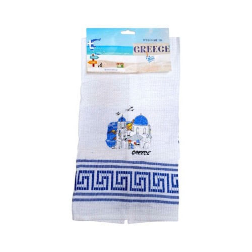 Πετσέτα ποτηρόπανο Souvenir με κέντημα - Σετ 12pcs - Greece - 416303 Πετσέτα ποτηρόπανο Souvenir με κέντημα - Σετ 12pcs - Greece - 416303