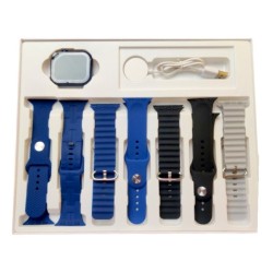 Σετ Smartwatch με 7 λουράκια - S9 Pro Max  - 812303 - Blue