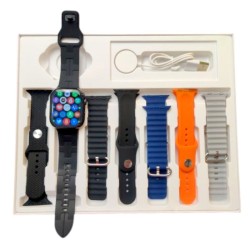 Σετ Smartwatch με 7 λουράκια - S9 Pro Max  - 812303 - Black