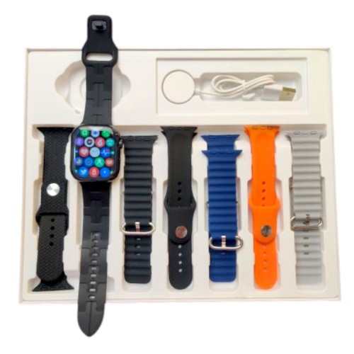Σετ Smartwatch με 7 λουράκια - S9 Pro Max - 812303 - Black Σετ Smartwatch με 7 λουράκια - S9 Pro Max - 812303 - Black