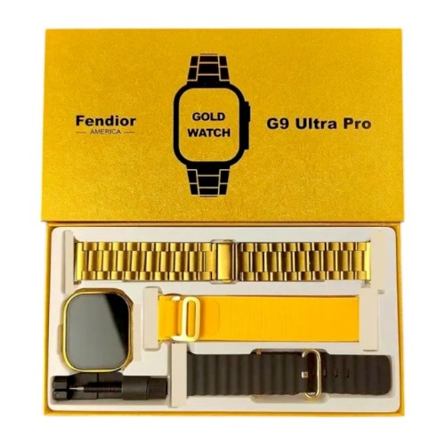 Σετ Smartwatch με 3 λουράκια - G9 Ultra Pro - 879969 Σετ Smartwatch με 3 λουράκια - G9 Ultra Pro - 879969