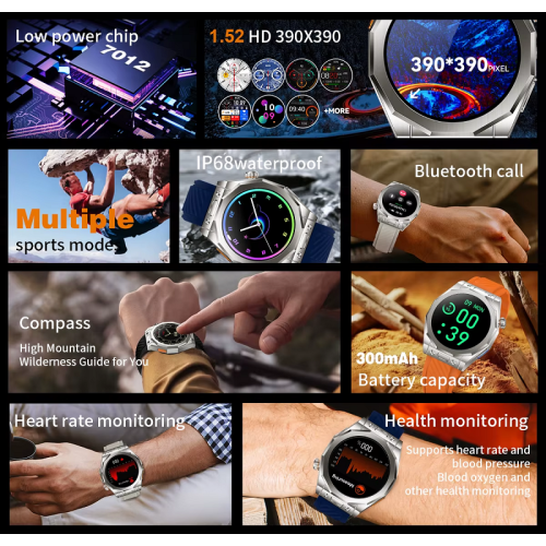 Σετ Smartwatch με 3 λουράκια - Z83 MAX - 880518 - Blue Σετ Smartwatch με 3 λουράκια - Z83 MAX - 880518 - Blue