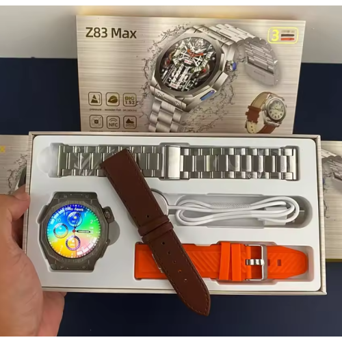 Σετ Smartwatch με 3 λουράκια - Z83 MAX - 880518 - Orange Σετ Smartwatch με 3 λουράκια - Z83 MAX - 880518 - Orange