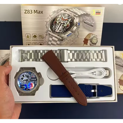 Σετ Smartwatch με 3 λουράκια - Z83 MAX - 880518 - Blue Σετ Smartwatch με 3 λουράκια - Z83 MAX - 880518 - Blue