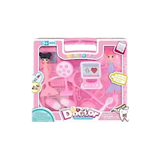 Σετ βαλιτσάκι ιατρικής - 012 - 917298 - Pink