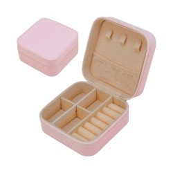 Θήκη οργάνωσης κοσμημάτων mini με φερμουάρ - LD1006 - 922132 - Light Pink