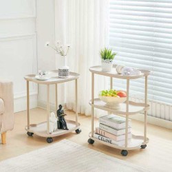 Βοηθητικό τραπεζάκι τροχήλατο 2 επιπέδων - 10501-2 - 915152
