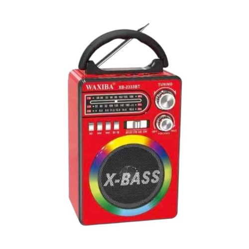 Επαναφορτιζόμενο ραδιόφωνο - XB-2333BT - 020047 - Red Επαναφορτιζόμενο ραδιόφωνο - XB-2333BT - 020047 - Red