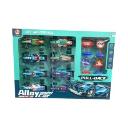 Σετ μεταλλικά αυτοκινητάκια με αξεσουάρ - 9712-8 - 502199