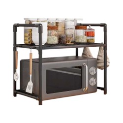 Μεταλλική ραφιέρα οργάνωσης κουζίνας - YH6616-1B - 718509 - Black