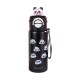 Παιδικό παγούρι-θερμός Panda με καλαμάκι - 500ml - 722344 - Black Παιδικό παγούρι-θερμός Panda με καλαμάκι - 500ml - 722344 - Black